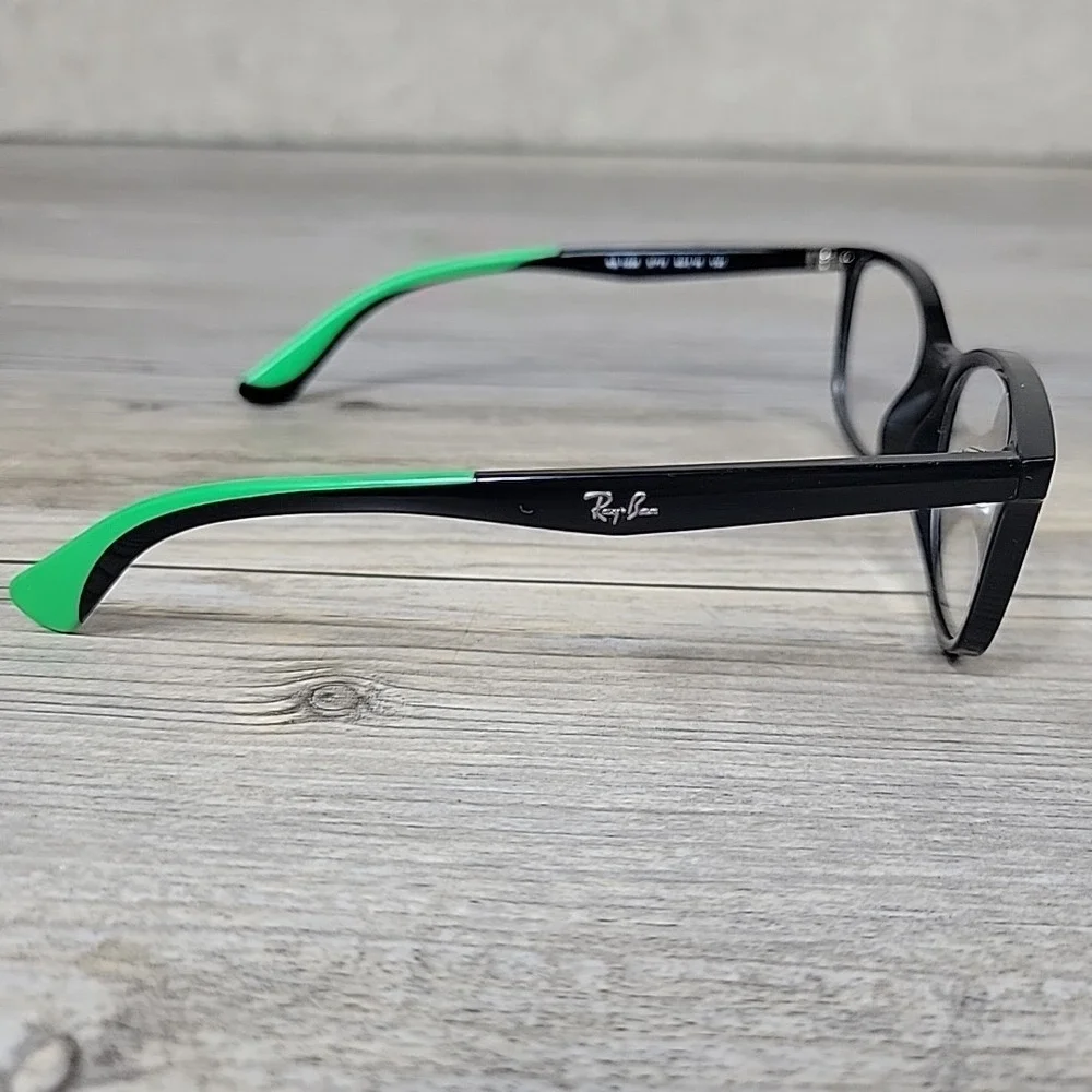 Ray-Ban RB1586 3773 Kids Eyeglasses‎ Black Green Frames Only 49-16-130 Full Rim
